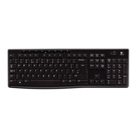 Logitech | K270 | Wireless Keyboard | Batteries included | QWERTY | Black | USB Mini reciever - 3